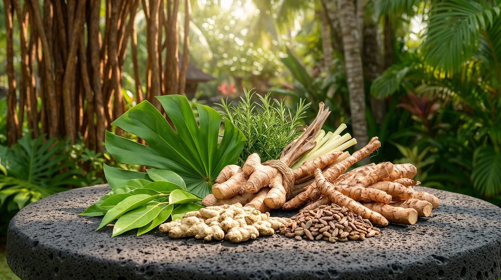 Natural wellness environment in Bali